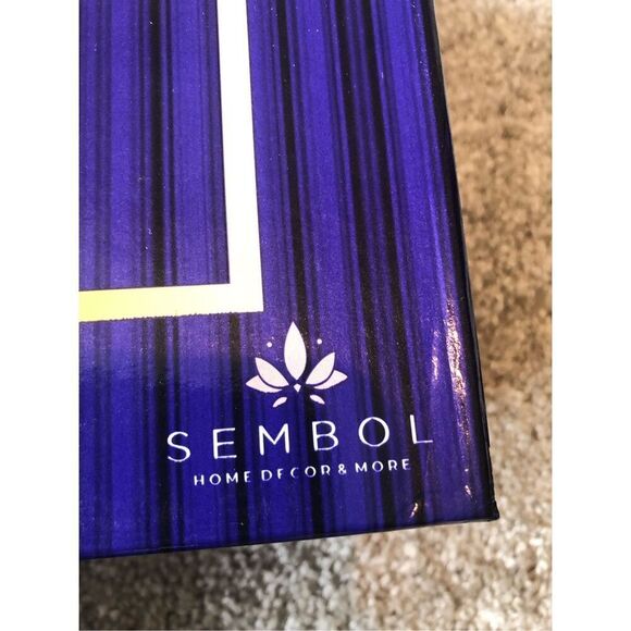 Sembol Pure Bone Porcelain Four Piece Set Black and Gold Cup and Plate - Picture 14 of 15